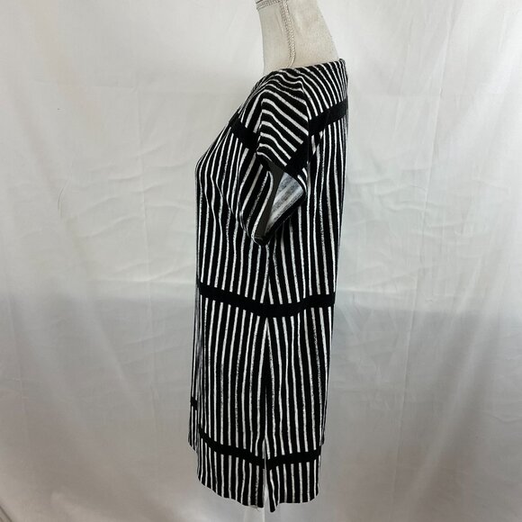Marimekko for Target Cover-Up S Black White Stripe Velour - Picture 6 of 11